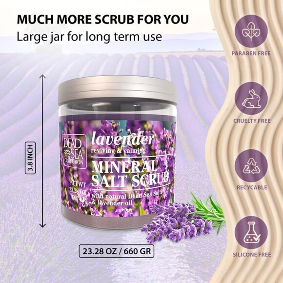 Dead Sea Collection Lavender Mineral Salt Scrub bundle - Picture 5 of 10